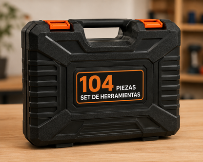 🧰 SET DE HERRAMIENTAS 104 PIEZAS