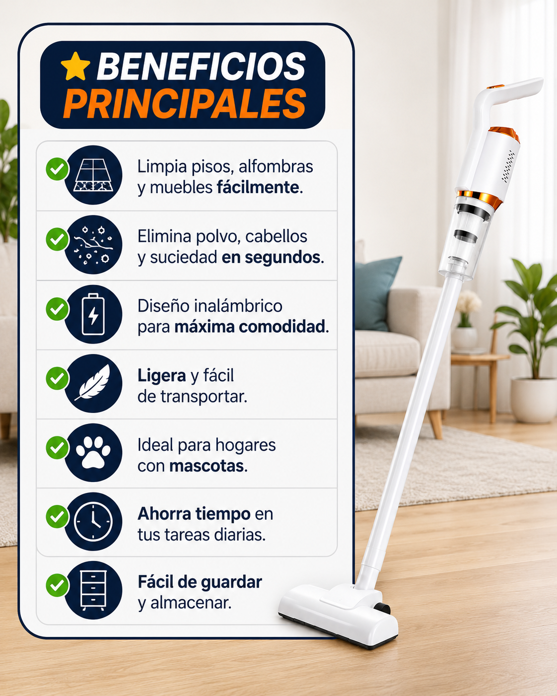 🏠✨ ASPIRADORA INALÁMBRICA 3 EN 1 ✨🏠