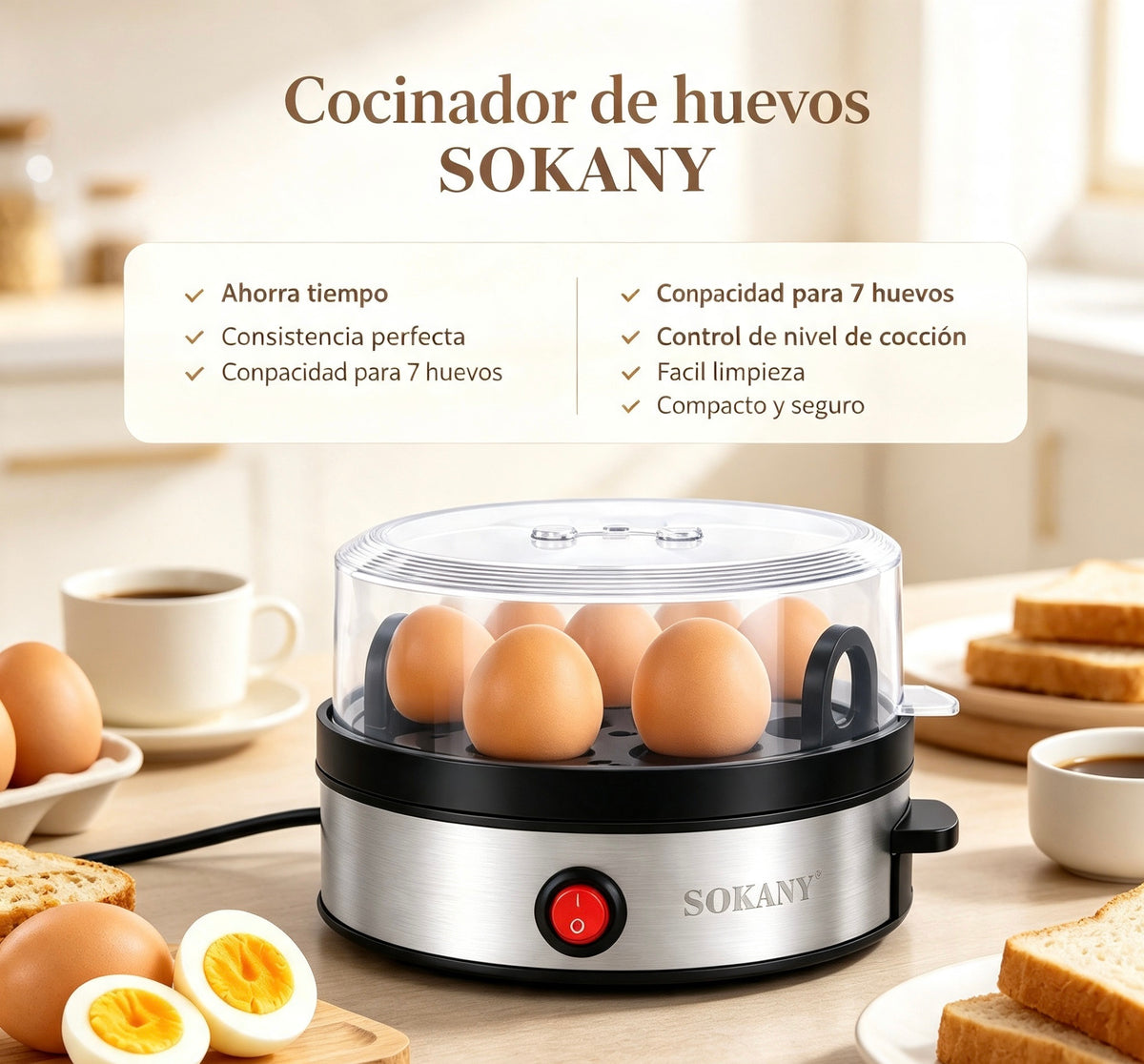 OLLA HERVIDORA DE HUEVOS