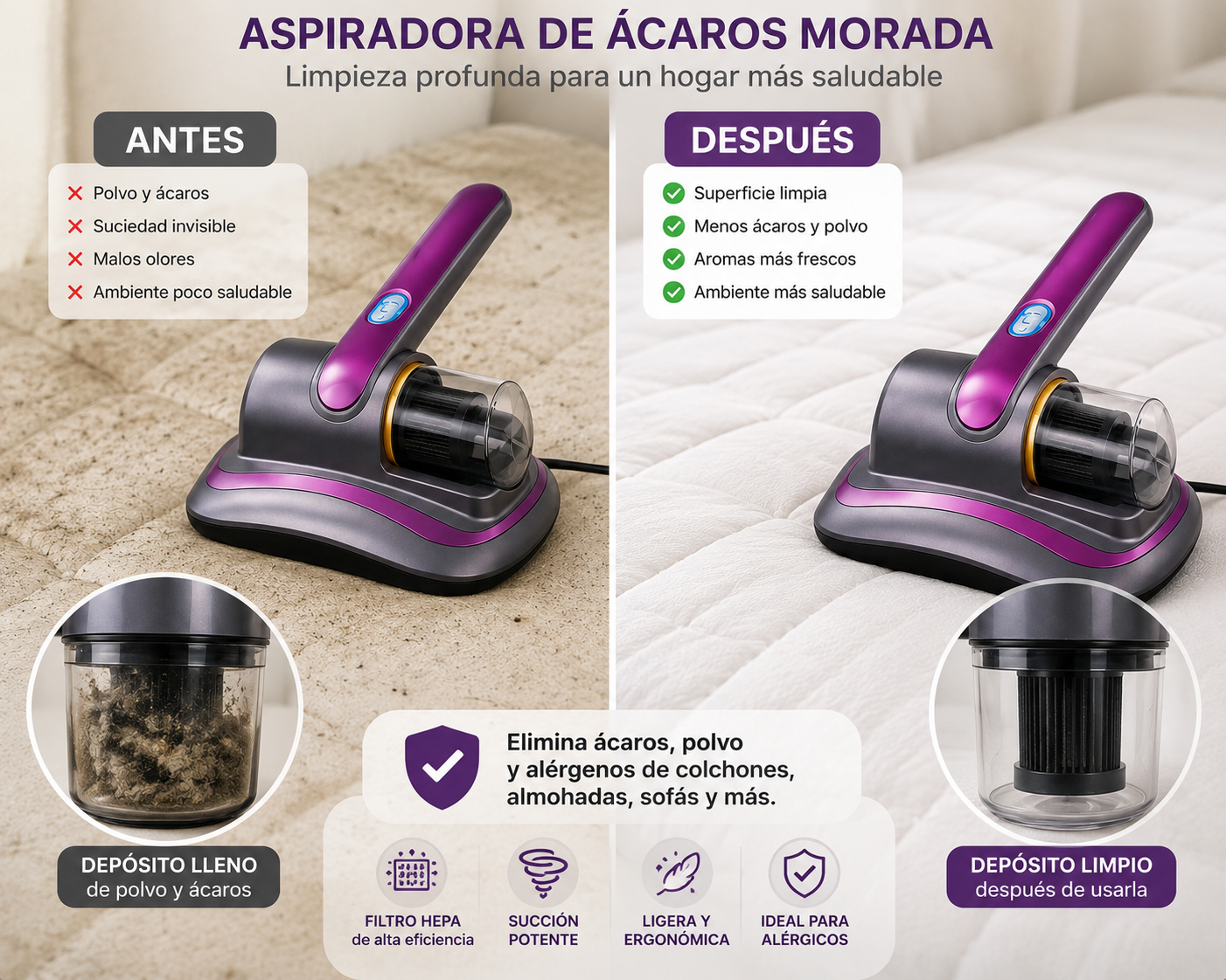 ASPIRADORA DE ASCAROS