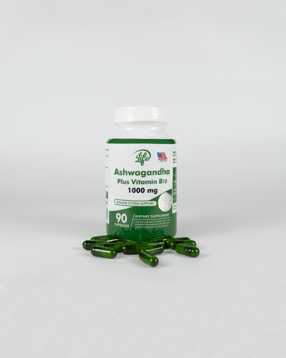 ASHAWAGANDA + B12 X 90 CAPSULAS