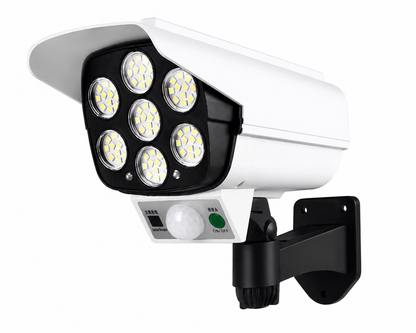 LÁMPARA SOLAR LED CON SENSOR DE MOVIMIENTO Y CONTROL REMOTO