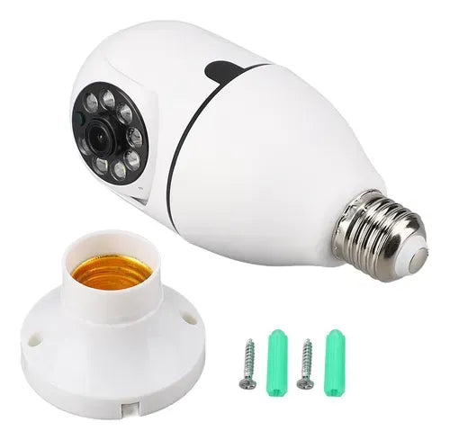 💡 CÁMARA DE SEGURIDAD TIPO BOMBILLO WIFI