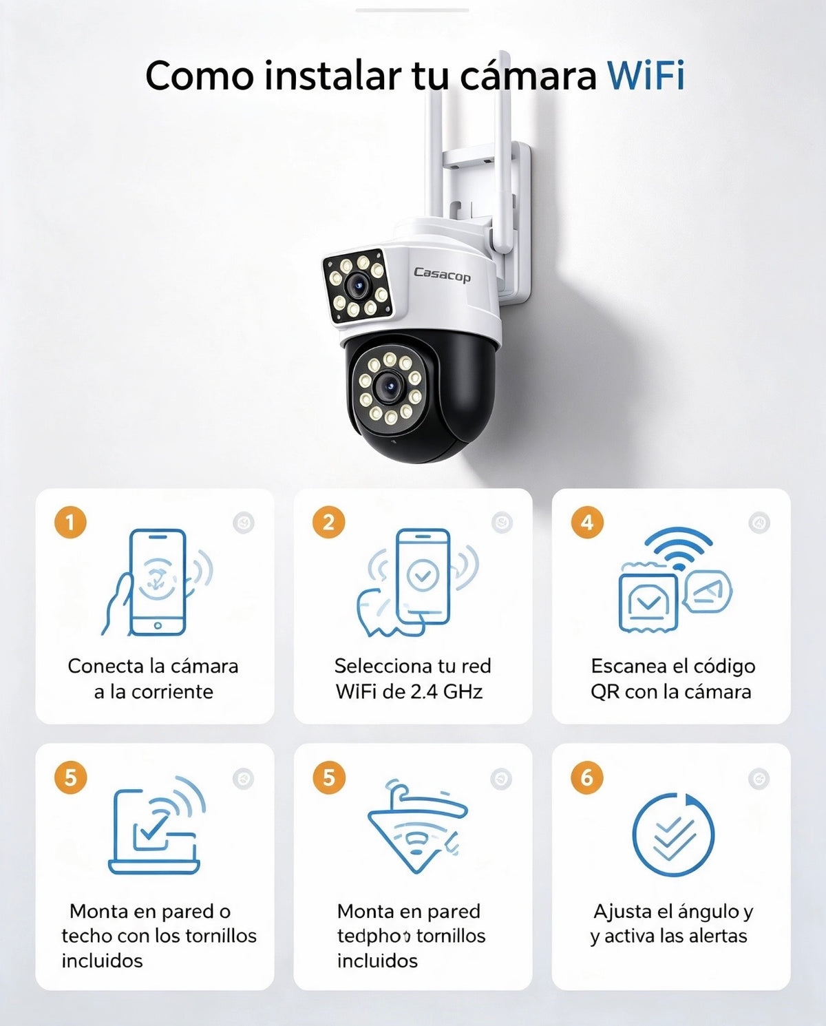 CÁMARA WIFI — SEGURIDAD INTELIGENTE 24/7