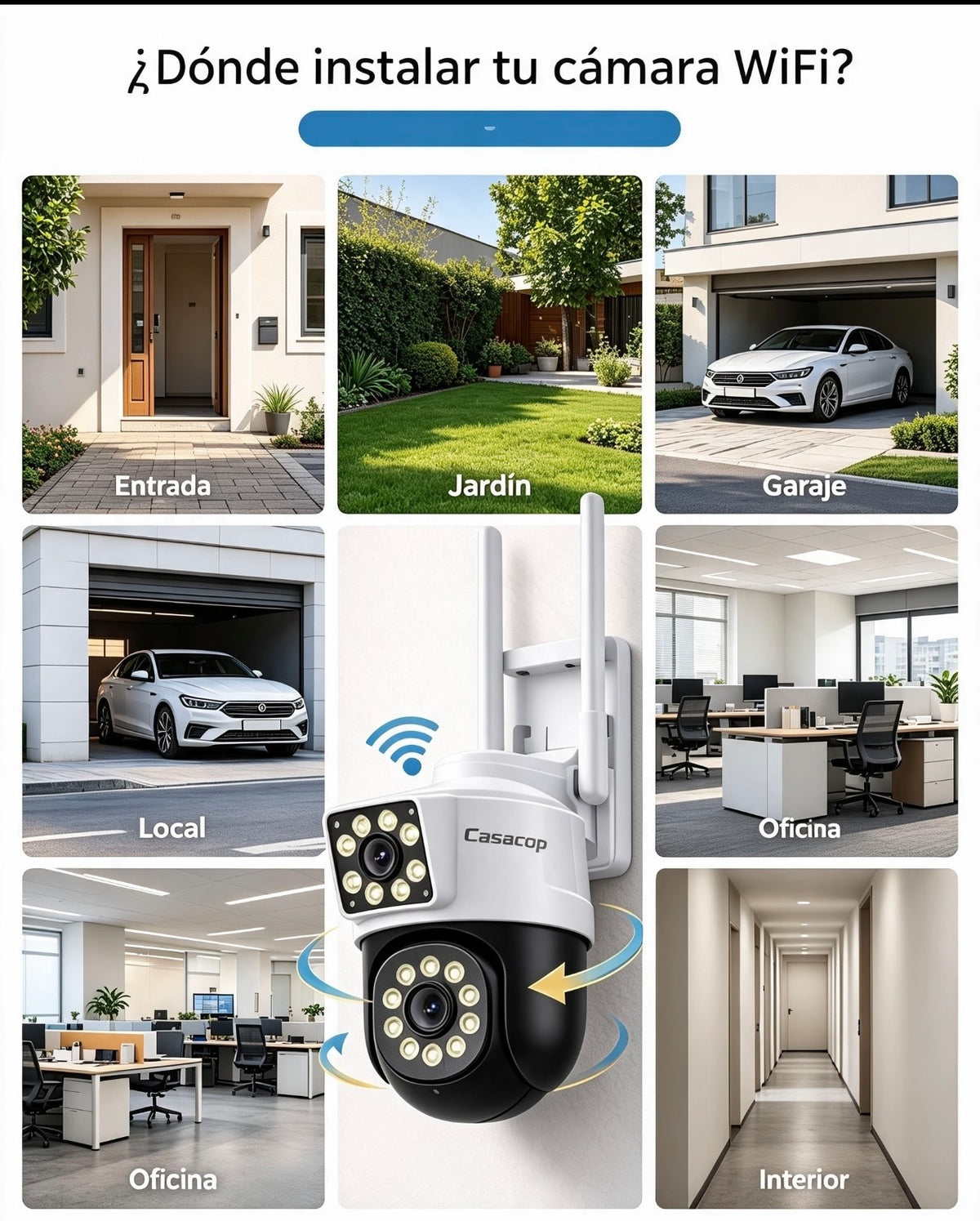 CÁMARA WIFI — SEGURIDAD INTELIGENTE 24/7