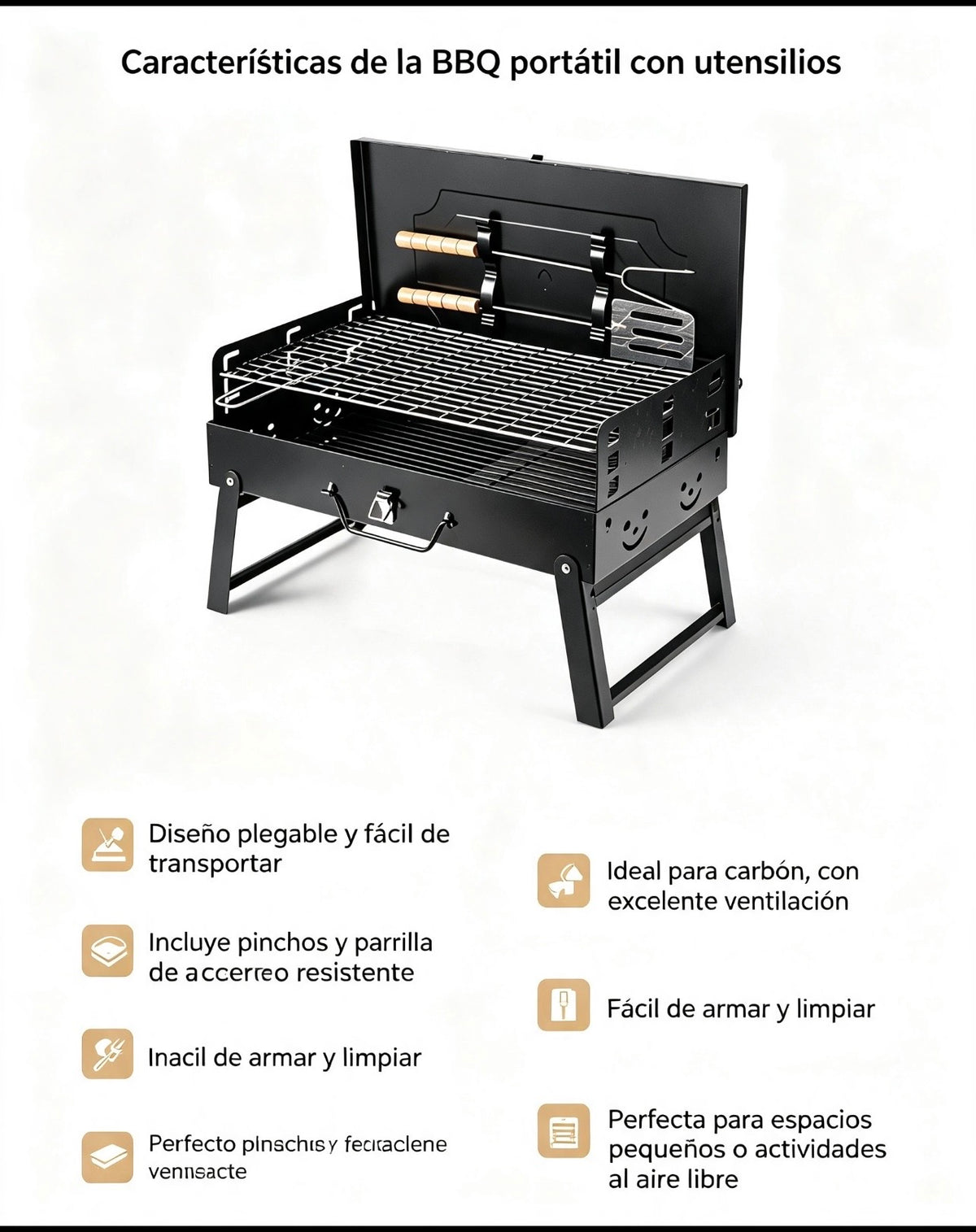 🔥 BBQ PORTÁTIL TL-466