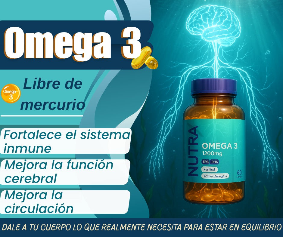 OMEGA 3 1200 MG X 60 SOFGEL- LIBRE DE MERCURIO