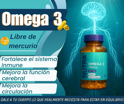 OMEGA 3 1200 MG X 60 SOFGEL- LIBRE DE MERCURIO