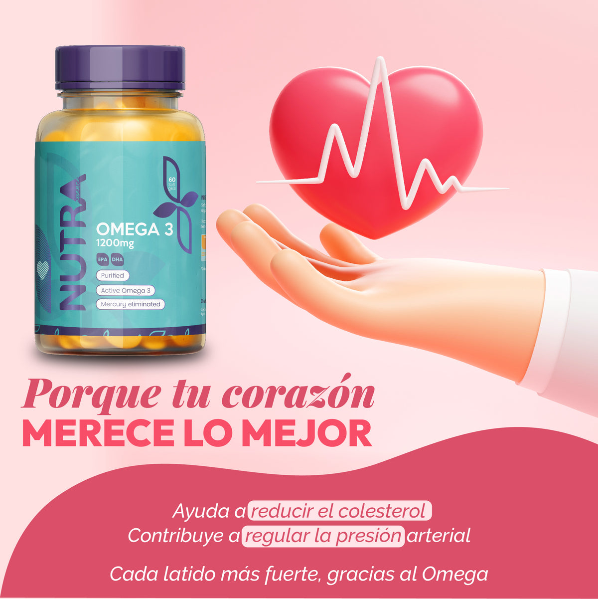 OMEGA 3 1200 MG X 60 SOFGEL- LIBRE DE MERCURIO